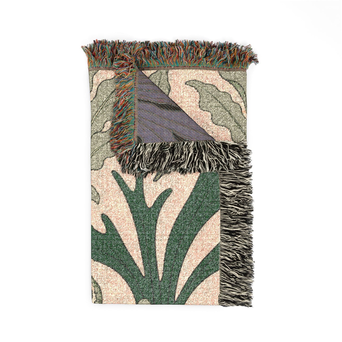 Botanical Woven Blanket — Fern Throw