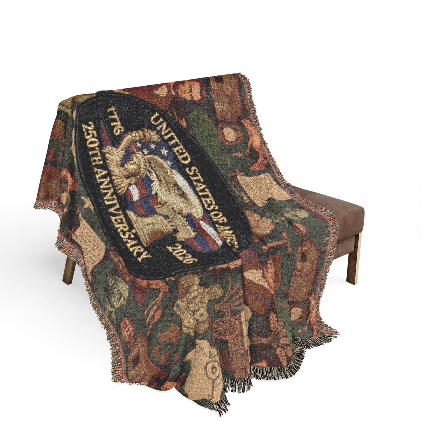 250th anniversary Woven Blanket — Vintage Throw