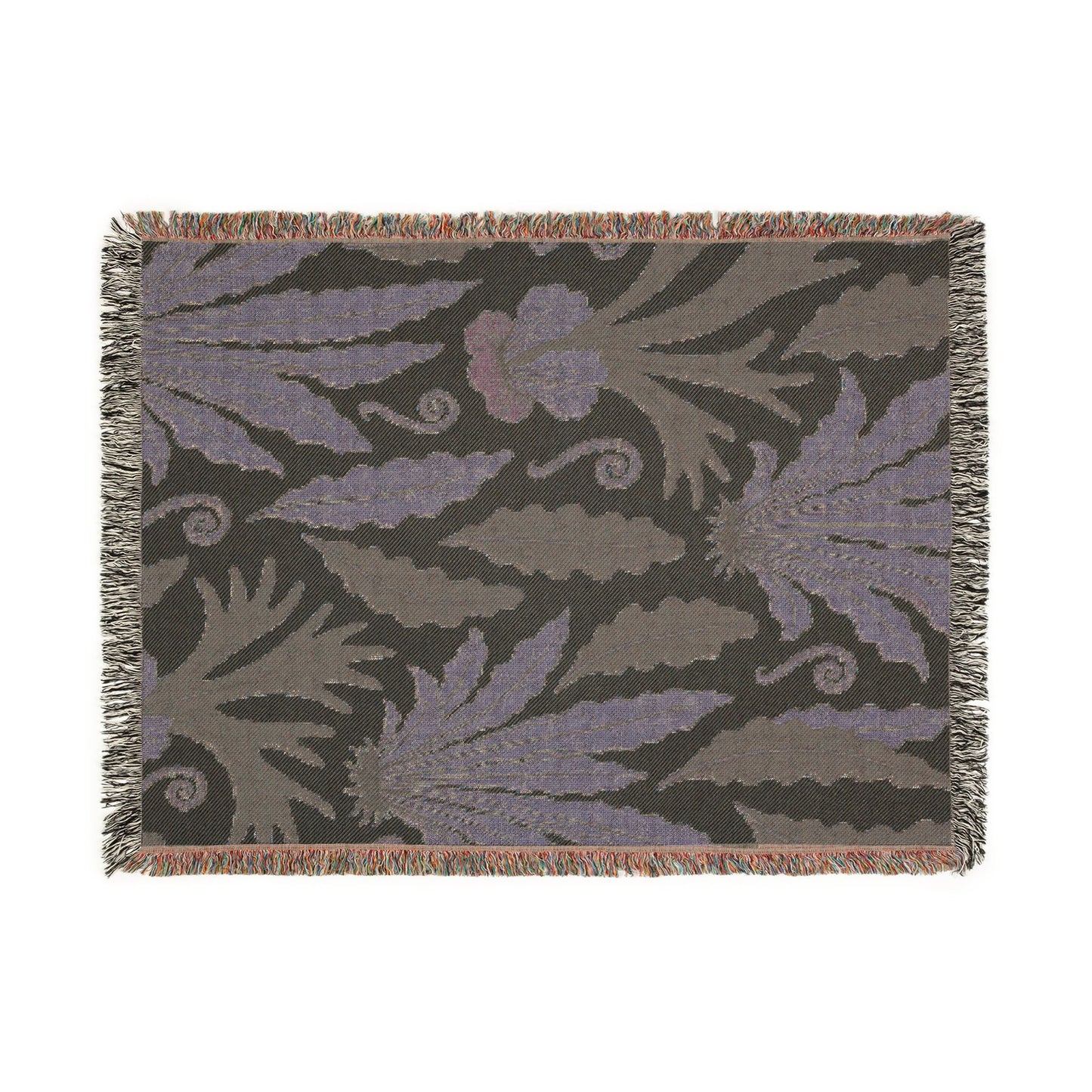Botanical Woven Blanket — Fern Throw