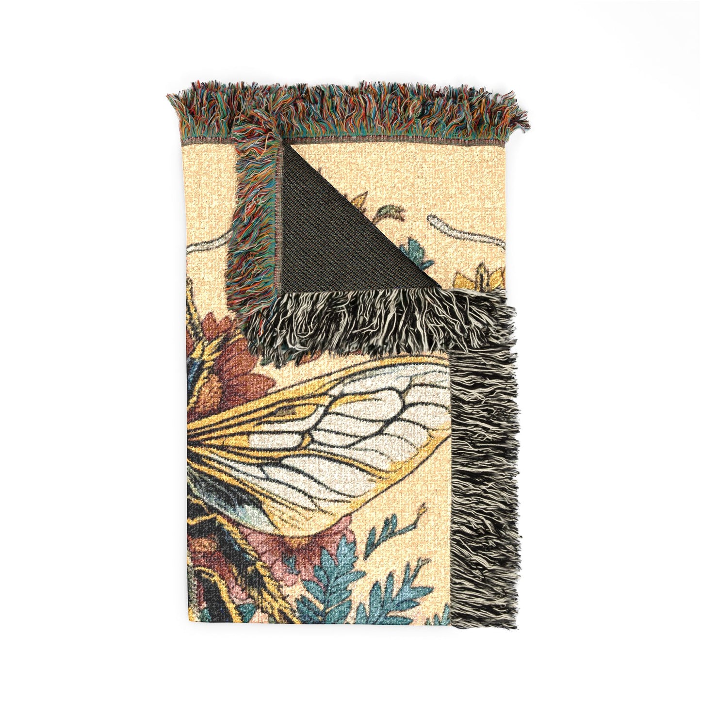 Bee & Sunflower Woven Blanket — "Let it Be" Homeschool Cozy Throw