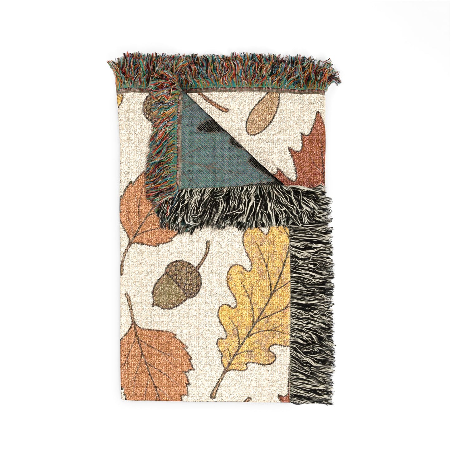 Autumn Leaves Woven Blanket