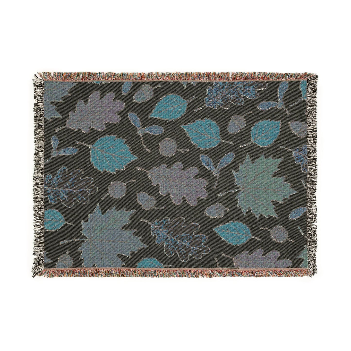 Autumn Leaves Woven Blanket