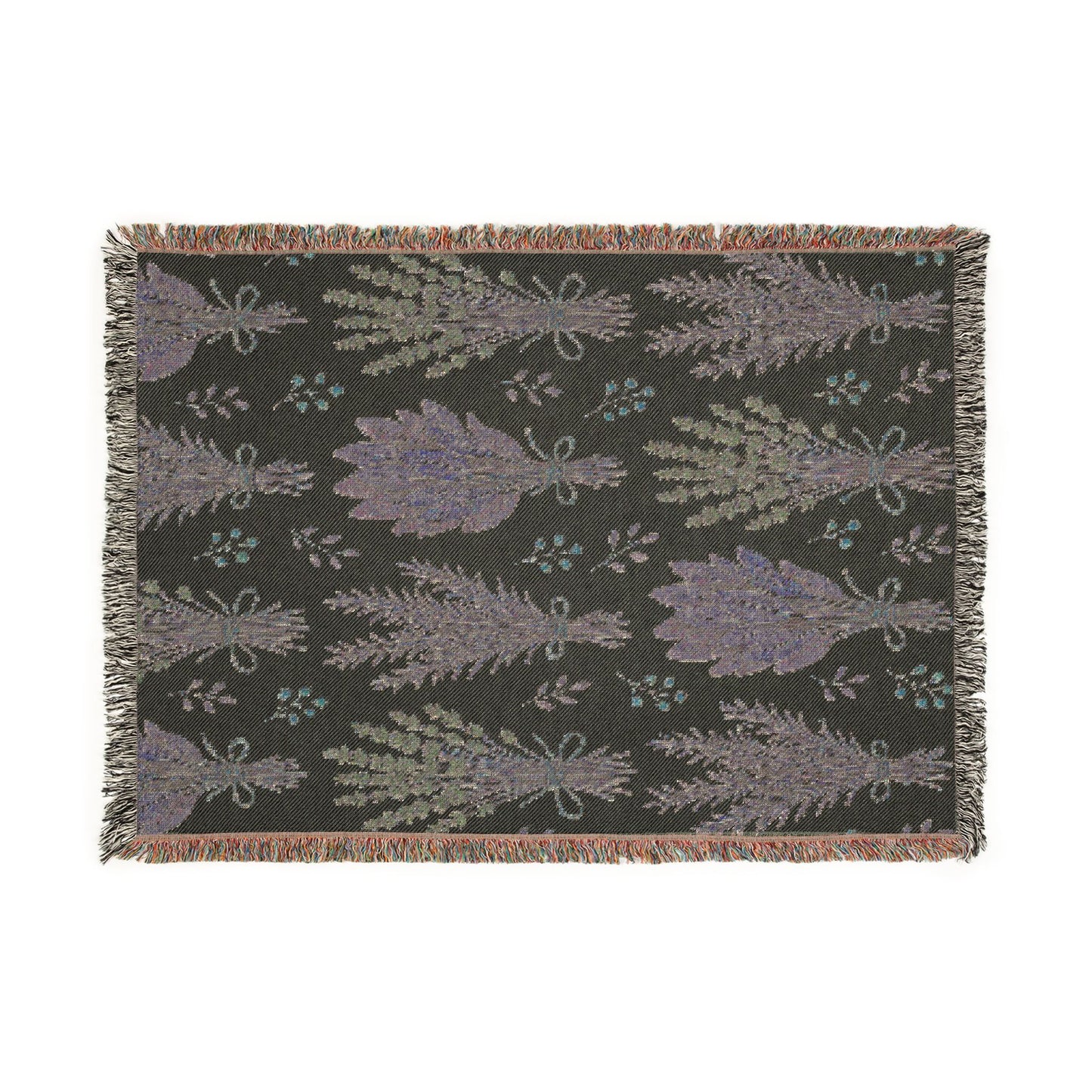 Lavender and Herbs Hanging Woven Blanket Throw