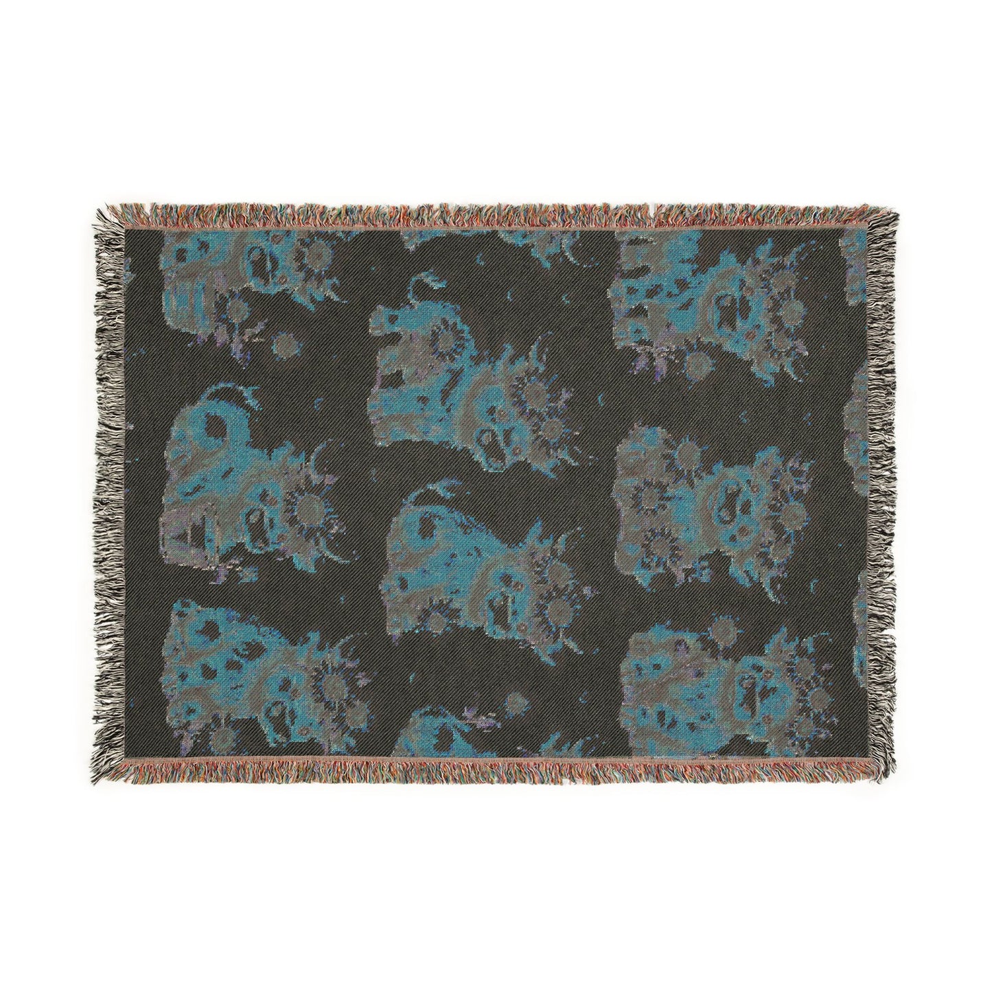 Highland cow and Sunflower Woven Blanket — Cozy Throw for Nursery & Living Room