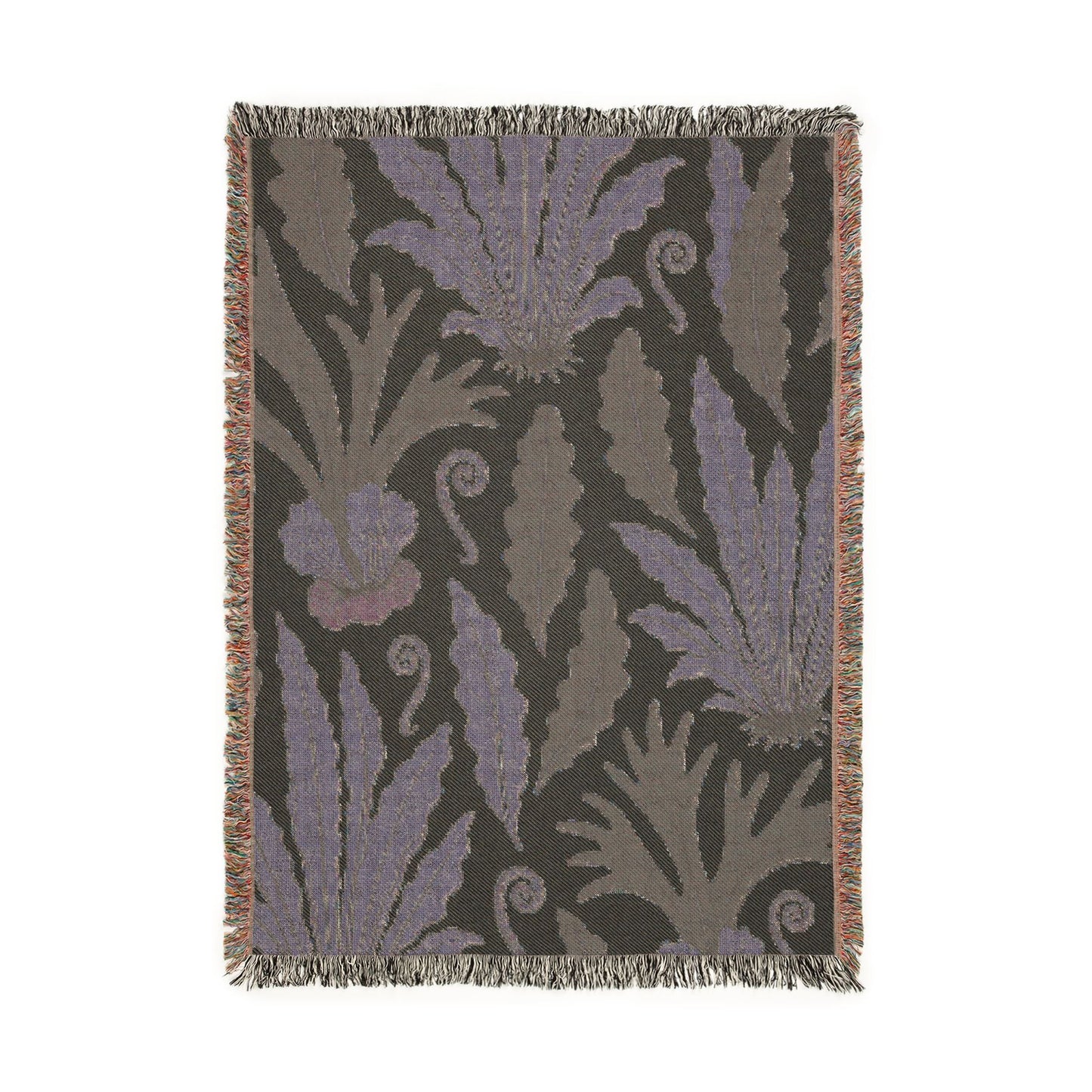 Botanical Woven Blanket — Fern Throw