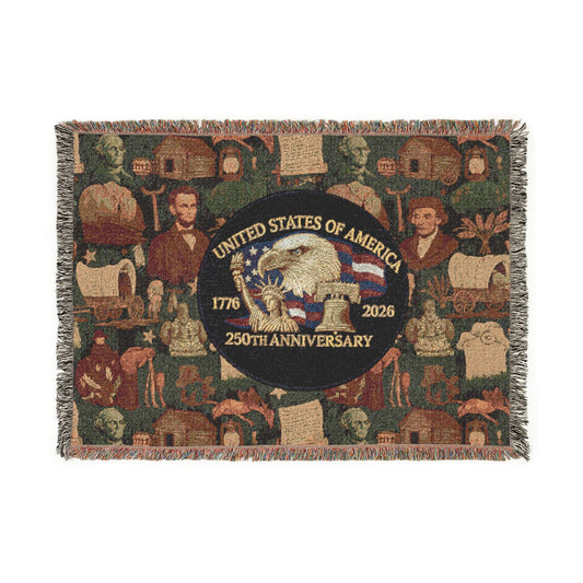 250th anniversary Woven Blanket — Vintage Throw