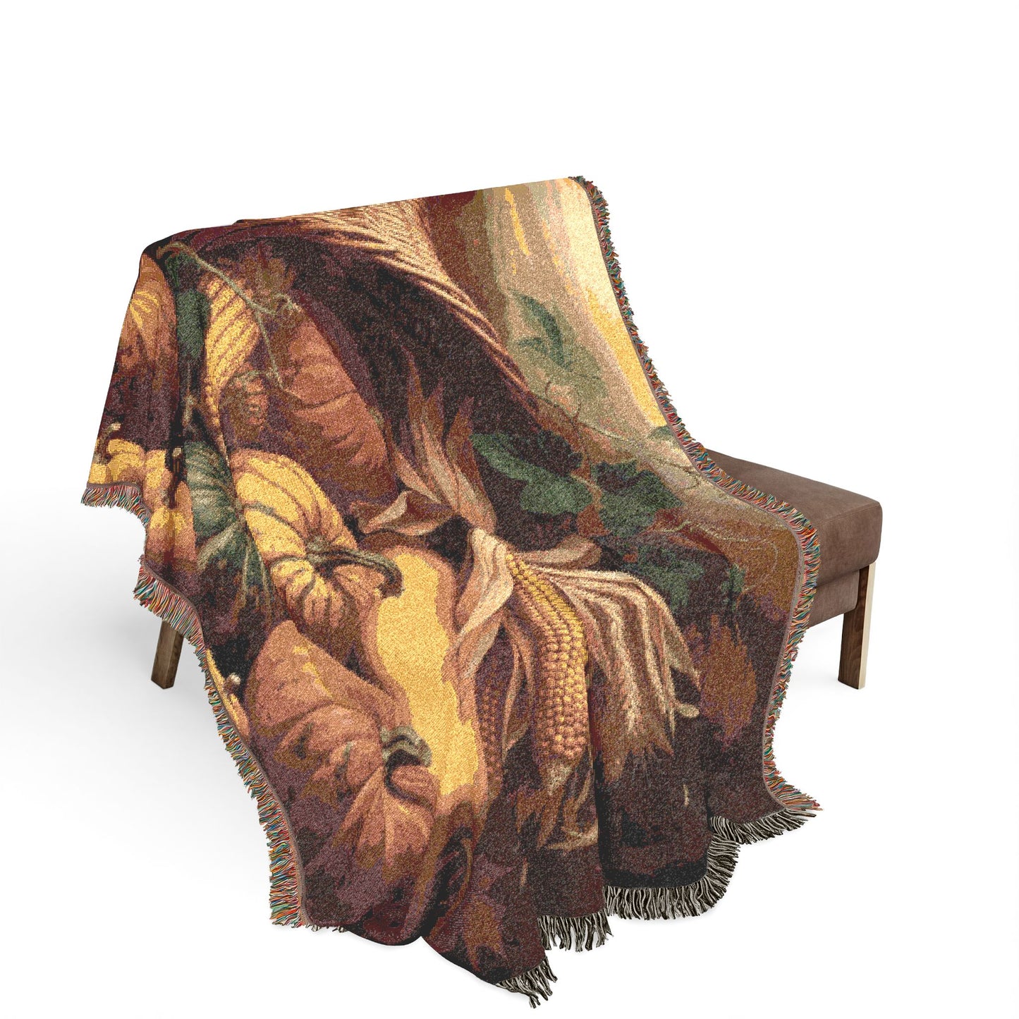 Autumn Cornucopia Woven Blanket