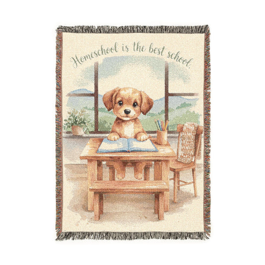 Homeschool Puppy at Table Design, Cozy Nursery & Kids Room Decor
